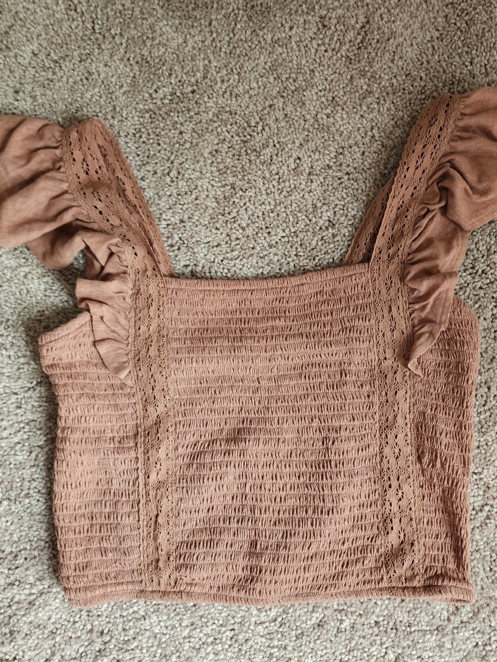 Smocked Ruffle Strap Top - Picture 11 of 13